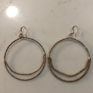 Magnolia drop earrings